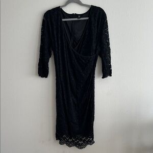 Elegant Black Lace Dress